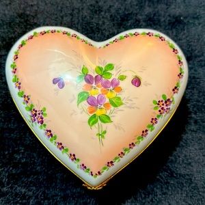 Heart Shaped Porcelain Box